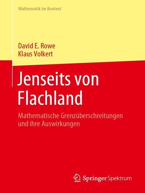 Title details for Jenseits von Flachland by David E. Rowe - Available